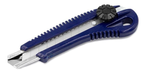 Cutter Trincheta Grande Hoja 18mm Bremen Plastico 3587