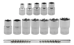 Juego Tubo Enc 1/2 Hexag. Corto 12pz De 8 A 19mm Bremen