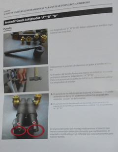 Imagen de Kit Saca Tornillos Tuercas Antirrobo Ruhlmann Anti Robo