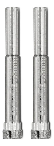 2 Brocas Diamantadas 8 Mm Porcelanato Vidrio Bremen 7537