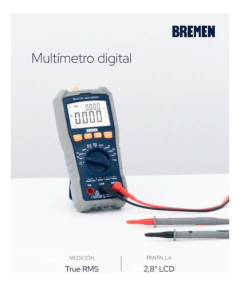 Multimetro Digital Bremen Digital True Rms Inteligente 8340 - comprar online