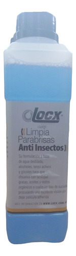 Liquido Limpia Parabrisas Anti Insectos 1 Litro Locx en internet