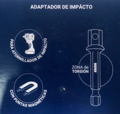 Imagen de 3 Adaptadores Taladro Impacto Enc. 1/4 Macho 1/2 Bremen 7874