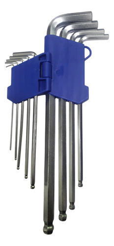Set Juego 9 Llaves Allen Extra Larga Cardanicas Ruhlmann - Herramientas Dali