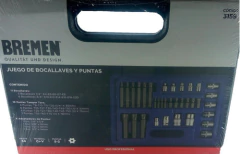 3159 Juego Torx Puntas Macho Y Tubos Hembra 34 Pz Bremen - tienda online