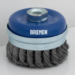 Cepillo Copa Industrial Trenzado 3 Pul 75mm Amoladora Bremen en internet