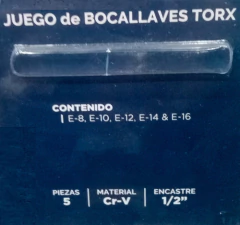 Imagen de Juego De Bocallaves Torx Hembra Bremen Encastre 1/2 3373