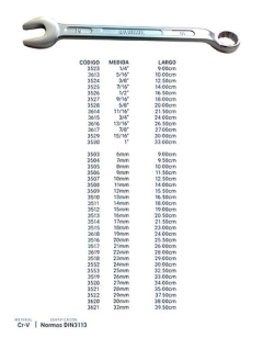 Llave Combinada Acodada De 17 Mm Profesional Bremen 3514
