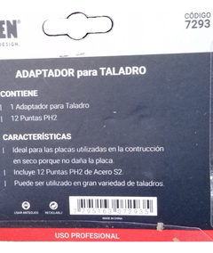 Adaptador Punta 1/4 Bremen Atornillador Durlock 12 Pzs 7293 en internet