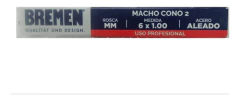 Macho Milimetrico M6 X 1.00 Cono 2 Bremen 6936 - Herramientas Dali