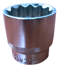 Tubo Bocallave Bremen Estriado Corto 33 Mm Encastre 1/2 8420