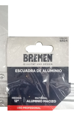 Escuadra De Aluminio 30cm Reforzada Profesional Bremen 6824 en internet