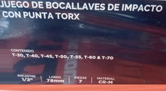 Juego Tubo Bocallave Torx Impacto 7pz T30 A T70 Bremen 3693 en internet