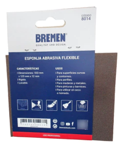 Lija Esponja Abrasiva Lavable 8014 Flexible Grano 320 Bremen en internet