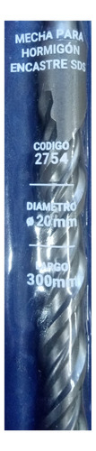 Mecha Broca Widia Sds Plus Hormigon 20 X 300mm Bremen 2754 - comprar online