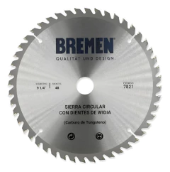 Disco Sierra Circular 9 1/4 23cm Bremen 7821 48 Dientes