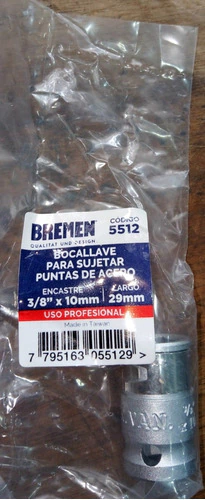 Adaptador Sujetador P/puntas 10mm Bremen Encastre 3/8 5512 en internet