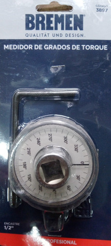 Goniómetro 3897 Medidor Grados De Torque Enc. 1/2 Bremen® - Herramientas Dali