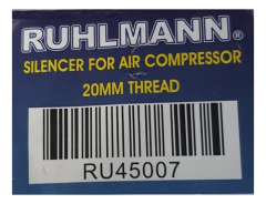 Silenciador Filtro Aire Compresor Universal Ruhlmann 20mm - comprar online
