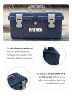 Set Caja Herramientas Bremen Reforzada Sellada 16-18-20 8333 en internet