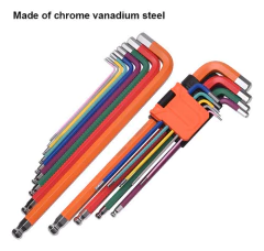 Set Llaves Allen Colores 9 Pzs Punta Bola 1.5-10 Mm Harden - tienda online