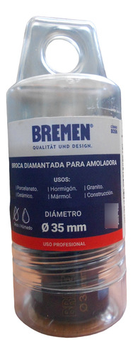 Broca Diamantada Amoladora Bremen 35mm 8056 - comprar online