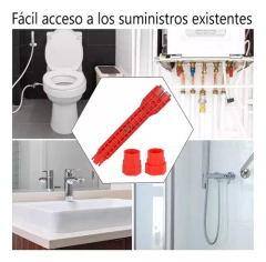 Llave Multiple Plomeria Baños Monocomando Lavatorio Grifo