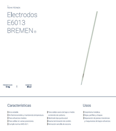 Electrodos Punta Azul Bremen E6013 3.2mm 5 Kg 350mm 7988