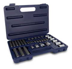 3159 Juego Torx Puntas Macho Y Tubos Hembra 34 Pz Bremen