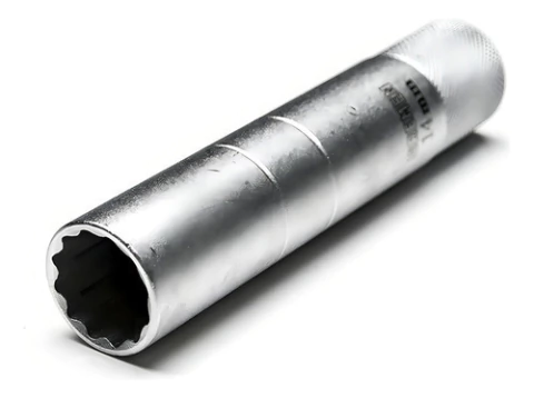 Llave Tubo Saca Bujia Bremen M14 Enc 3/8 Largo Estriado 6134