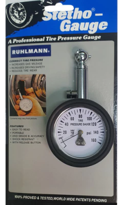 Imagen de Manometro Neumaticos Mano Portatil 160psi Camion Ruhlmann