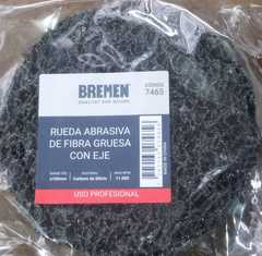 Disco Abrasivo Fibra Removedor Grueso 100 Mm Eje Bremen 7465 - comprar online