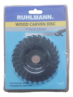 Disco Carbono Madera Desbaste Para Amoladora 115mm Ruhlmann - tienda online