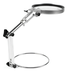 Lupa Con Base Y Luz 130mm Articulado Zoom X2 Mesa Davidson