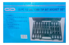 Imagen de Set Juego De Puntas Torx T20 A T70 ( 32 Piezas ) Gd Tools