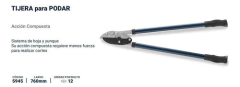 Tijera Podar Doble Accion Bremen Accion Compuesta Poda 5945 - Herramientas Dali
