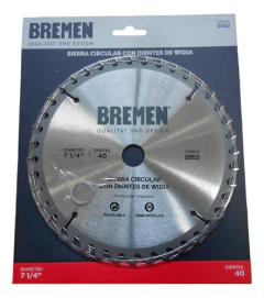Disco Sierra Circular 184mm 40 Dientes Widia Bremen 2952 en internet