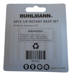 Set 6 Limas Rotativas Eje 1/8 Dremel 32mm Plastico Madera - Herramientas Dali