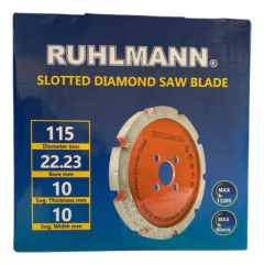 Imagen de Disco Muela Plana Diamantada 115mm Hormigon Piedra Ruhlmann