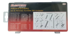 Kit Juego 200 Resortes Surtidos Eurotech Auto Mecanica Etc