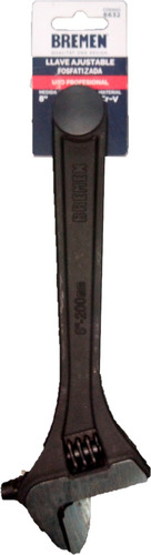 Llave Francesa Ajustable 8 Pulgadas Fosfatizada Bremen 6632 - comprar online