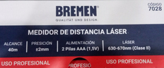 Telemetro Medidor De Distancia Laser Bremen 40 Mts 7028 - tienda online