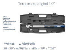 Imagen de Torquimetro Bremen Zafe Digital Luz Sonido 1/2 11-220nm 8128