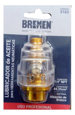 Lubricador De Aceite 1/4 Bremen Herramientas Neumáticas 3183 - Herramientas Dali
