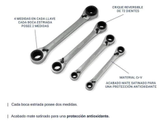 Set Llaves Combinadas Crique Bremen 4 En 1 De 8a24 Mm 7809