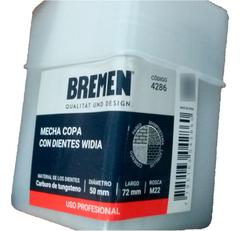 Sierra De Copa 50mm Diente De Widia Pared M22 Bremen 4286 - comprar online