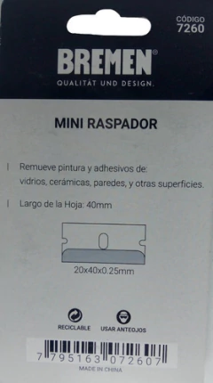 Imagen de Raspador Escariador Mini X 2 Pintura Adhesivos Bremen 7260