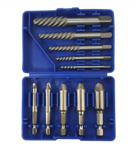 Set Juego 5 Extractor Tornillos Y 5 Macho Roscar Ruhlmann