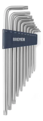 Juego Llaves Torx Extra Larga Bremen 10pz T8 A T50 6907