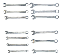 Set Juego 13 Llaves Combinada Acodada 1/4 A 1 PuLG Wembley